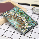 DIY Special Shaped Diamond Painting Leather Travel Passport Cover Protector Gift