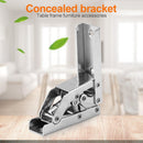 4pcs Folding Door/Shelf Hinge Invisible Furniture Bracket Table Holder