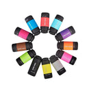 12PCS Pocket LED Torch Lamp USB Rechargeable Mini Keychain Camping Flashlight