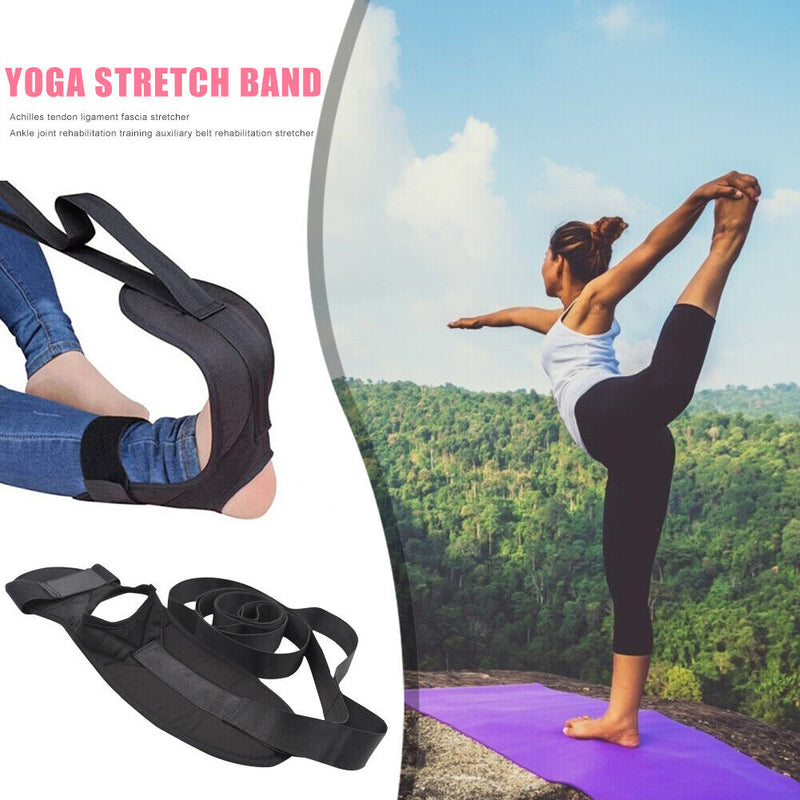 Yoga Ligament Stretching Belt Foot Rehabilitation Strap Ballet Trainer Leg Brace