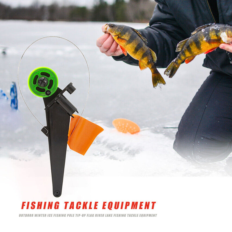 Folding Ice Fishing Rod Holder Triangle Winter Ice Fishing Pole Support Stand