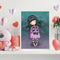 Listen Music Girl Frameless DIY Oil Paint by Numbers Kit Picture Wall Art