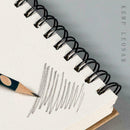 100 Pages Dot Grid Kraft Cover Coil Journal Notebook Favor School A5 S1H4 R2T2