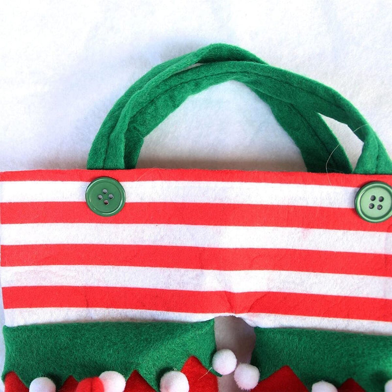 Decorations Stocking Christmas Bag Tree Filler Sacks Santa Pants Style Bag