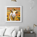 5D Diamond Painting Cow Sunflower Full Round Rhinestone DIY Home Decoration Gift
