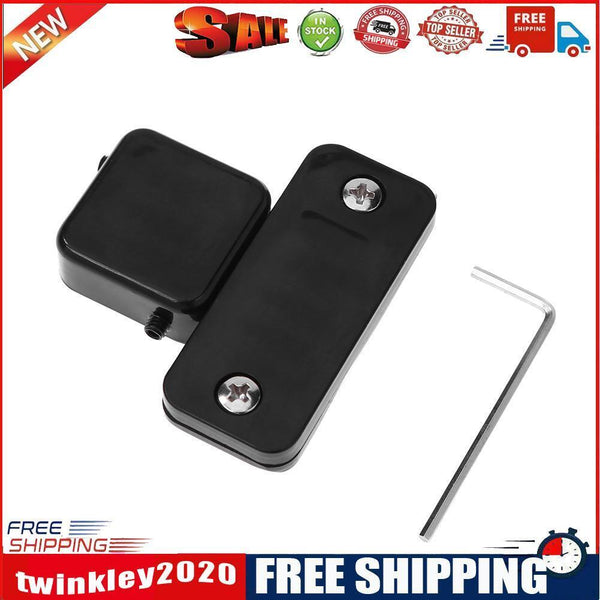 Magnetic Snooker Pool Cue Chalk Holder with Belt Clip Billiards (Black)