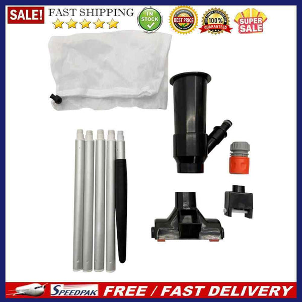 Swimming Pool Vacuum Head with Net Bag Pole Spas Ponds Fountains Brush Cleane