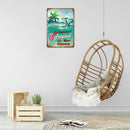 #A Summer Tropical Bar Plate Metal Tin Sign Plaque for Pub Club Wall Home Deco