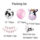 Farm Party Foil Balloons Set Party Animal Theme Cow Happy Birthday Banner Decor
