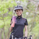 1000ml Sports Water Bottle with Time Marker Outdoor Fitness Cups (Purple) Newly