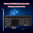 20 Port PCIE Expansion Card PCIe SATA 3.0 Riser Adapter 6Gbps for Desktop Newly