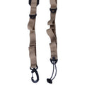 Polyester Camping Straps Multiple Metal Hanging Loop Design (Light Coffee)