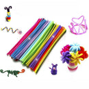 100 Pipe Chenille Sticks Cleaners Stems Assorted Crafts 6mm Colours x 30cm B7H2