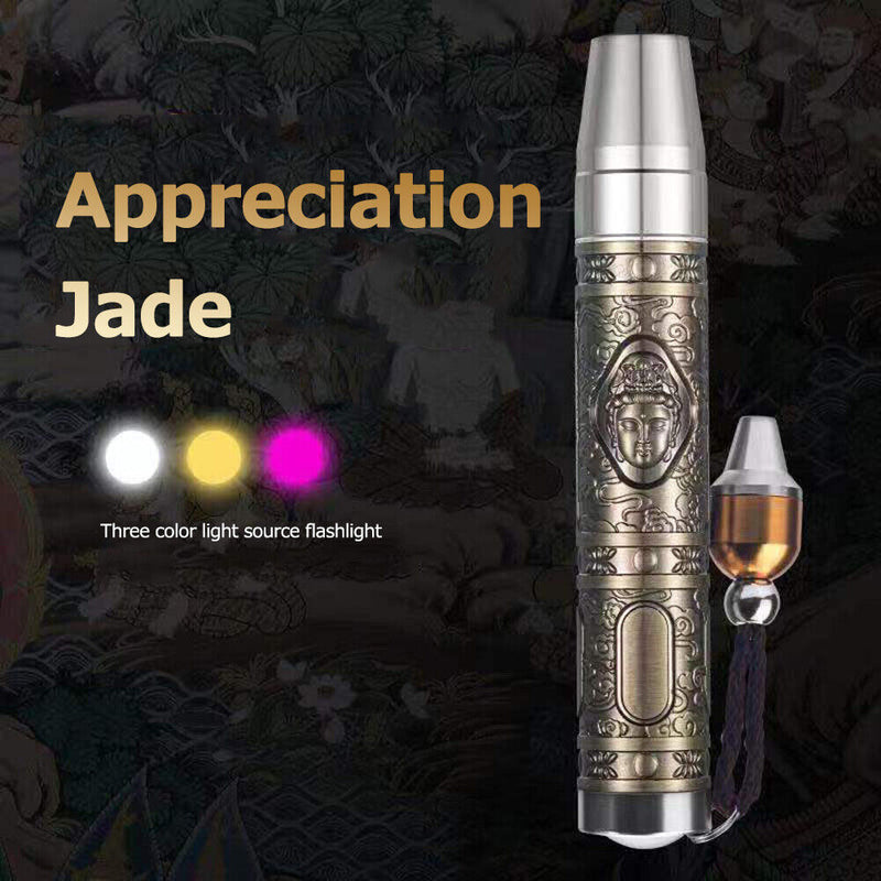 Identification Jade Flashlight 365nm Dedicated UV Flashlight for Emerald Jewelry