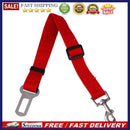 Adjustable Dogs Car Seat Belt Harness Pets Safe Seat Traction Rope (Red)