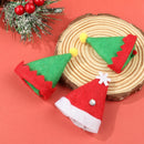 Lollipop Cap Elf Hat Santa Claus Hat Xmas Decor Lollipop Top Topper Cover