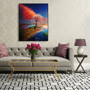 Painting By Numbers DIY Color Tree Hand Painted Canvas Oil Wall Art Picture Kit