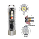 Keychain LED Flashlight Mini Pocket Torch for EDC Emergency (Fluorescent) Newly