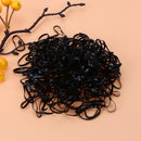2000pcs/Lot Disposable Kids Small Rubber Bands Girls Hair Loops(Black)