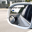 2x Car Blind Spot Mirrors Adjustable Round Blindspot Parking Mirror (Black)