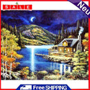 akaddy 5D DIY Full Drill Place Diamond Painting Quiet House Cross Stitch Embroidery