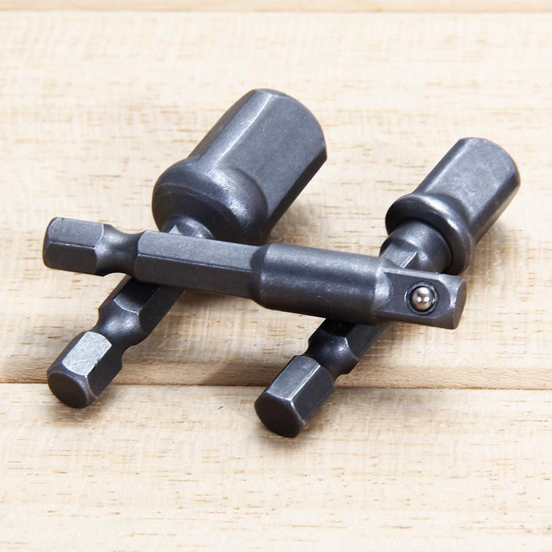 3pcs Sleeve Adapter Set Steel Square Head Ball Hex Shank Post Conversion Newly