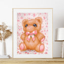 DIY Diamond Painting Kits Full Round Drill Pink Bear Mosaic Wall Home Decor