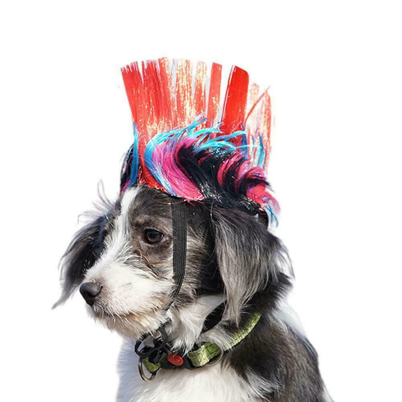 Halloween Dog Cat Clothes Wig Caps Small Dog Costumes Wig Christmas Gift R7G0