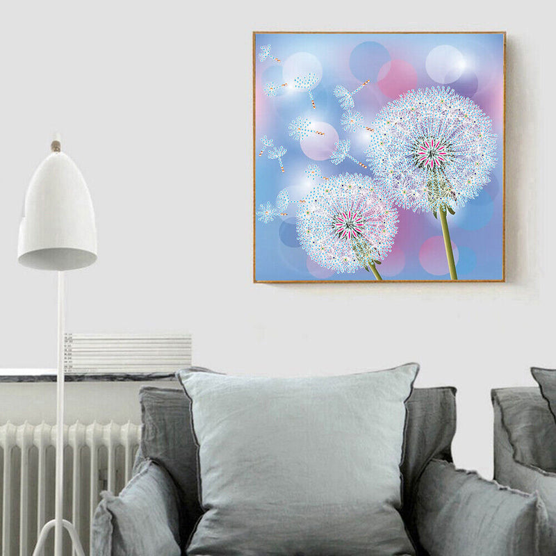 5D DIY Art Dandelion Part Special Shaped Drill Diamond Painting Kit (YX043)
