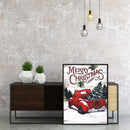 Christmas Car Drawing Frameless DIY Oil Paint by Numbers Canvas Home Decor