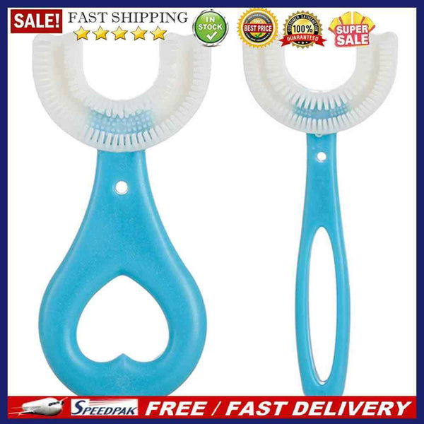 Kids Whole Mouth Toothbrush with Handle Silicone Brush Head Gift for Toddler