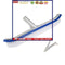 18 inch Swimming Pool Brush, Aluminum Handle and Nylon Bristles, Profession