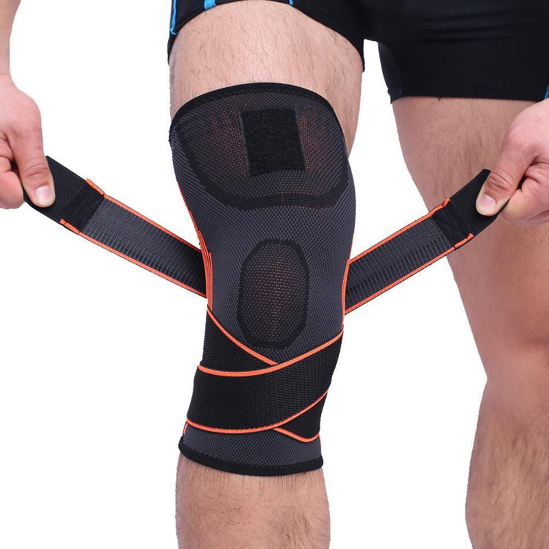 Everpert 1pcs Fitness Running Cycling Bandage Knee Bandage Braces Elasti