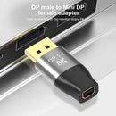 Female Two-way DP to Mini DP Cable Adapter Mini DP to Displayport 1.4 Extender