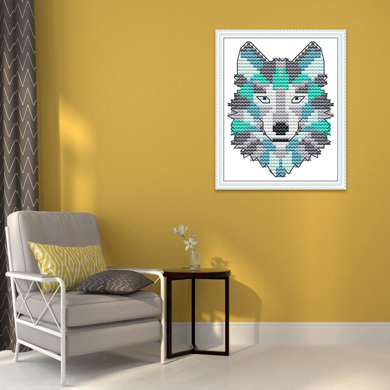 Cute Animal Series DIY 14CT Stamped Print On Canvas Cross Stitch for Home Gift