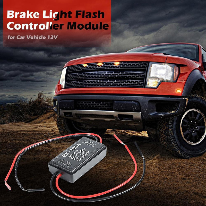GS-100A LED Brake Stop Light Strobe Flash Module Controller Box for Car 12V
