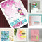 DIY Drawing Paper Cards Making Embossing Template Layering Stencil Scrapbooking