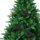 Halloween Black Feathered Crows Realistic Black Birds Ravens Props.