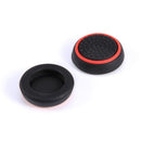4pcs Silicone Joystick Analog Thumbstick Grip Cover for PS4 (Black+Red) Newly