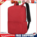Solid Color Backpacks Oxford Cloth Big Waterproof Sport Knapsack (Dark Red)