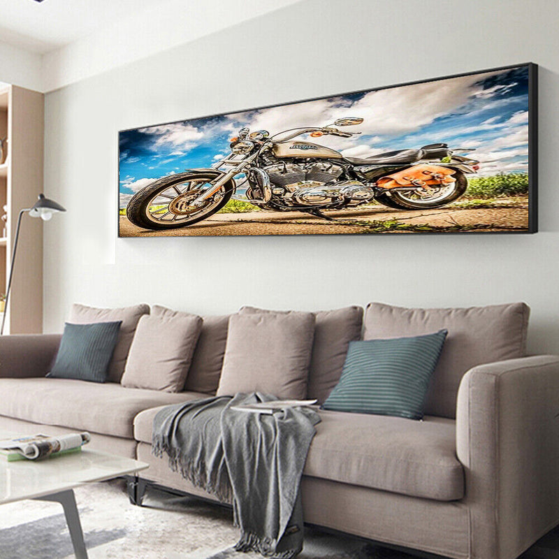 Motorcycle Diamond Painting 5D Full Round Drill Embroidery Rhinestone Home De