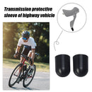 Silicone Road Bike Derailleur Shift Brake Lever Protector Cover Cap (Black)