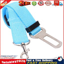 Car Pet Dog Seat Belt Safety Seatbelt Dog Harness Lead Clip (Sky Blue) Newly