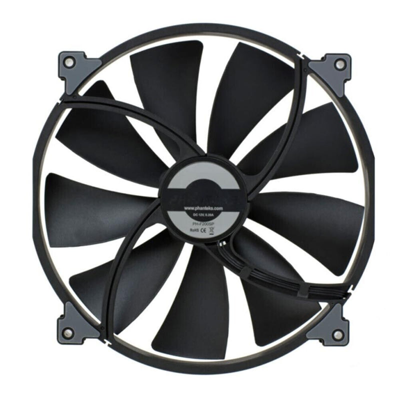 PHANTEKS PH-F200SP Chassis Cooler 3 Pin Computer Case Cooling Fan (Black) Newly