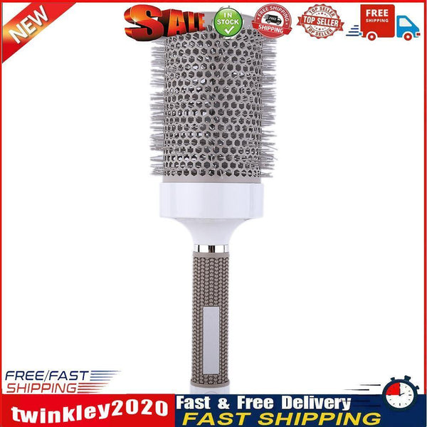 Pro Hair Brush High Temperature Resistant Ceramic Iron Round Comb (65mm) Newly