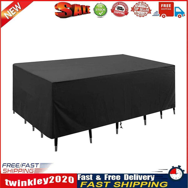 Outdoor Furniture Cover Waterproof Table Dust Covers Black (170x94x70cm) Newly