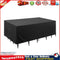 Outdoor Furniture Cover Waterproof Table Dust Covers Black (170x94x70cm) Newly
