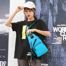 Fashion Oxford Cloth Shoulder Chest Bag Women Travel Solid Color Large Backpack