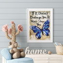 5D DIY Diamond Painting Kits Words Butterfly Full Square Drill Wall Art Cra