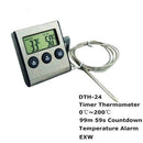 Remote Digital Cooking Food Meat Thermometer with Probe BBQ For Grill W0V8